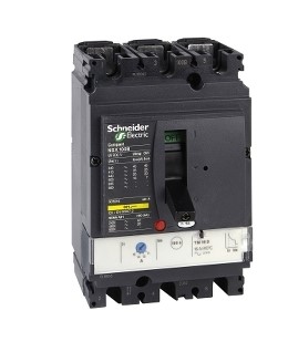 Interruptor automatico Compact NSX100H, TM25D, 3 P, 25 A, 100 kA a 220/240 V, 65 Ka a 440 V, sin terminales